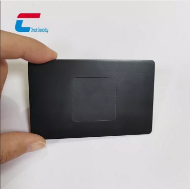 NFC金屬名片不銹鋼彩色13.56Mhz Nfc Ntag216金屬卡Rfid空白名片